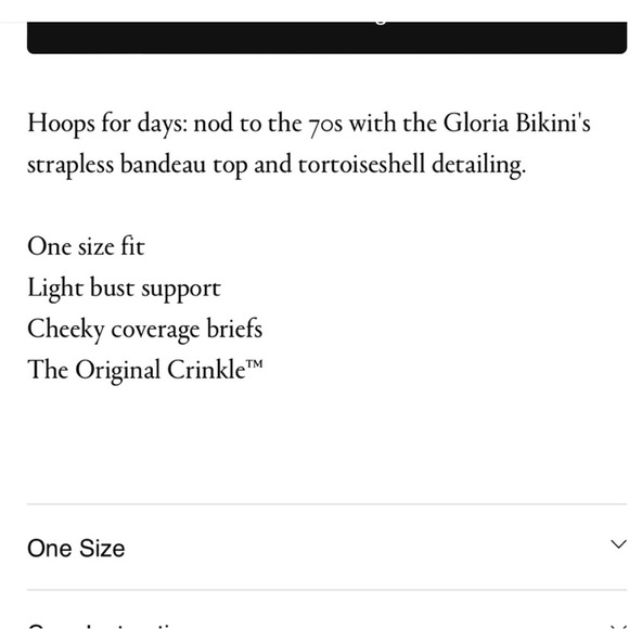 🪄 Hunza G NWT 🪄 Gloria Bikini in Black - Picture 11 of 12